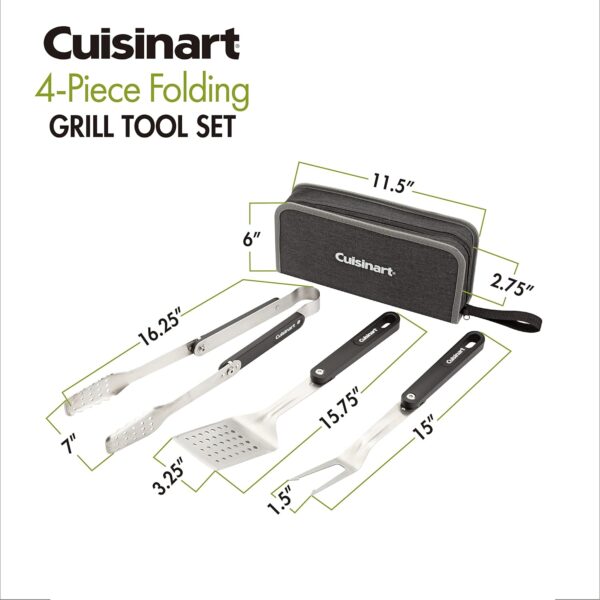 Cuisinart CGS-1000 4-Piece Folding Grill Tool Set - Image 5