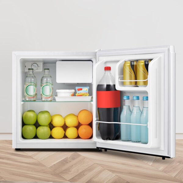 Fridgemaster MUR4545 Small Table Top 45cm Mini Fridge - 45 L - Mechanical Control with Adjustable Thermostat - Reversible Door - 39 dB Low noise - Broad Climate Design - White - E Rated - Image 6