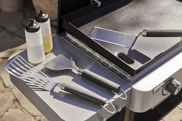 Weber 6776 Essential 5PC Griddle Tool Set, Silver - Image 3