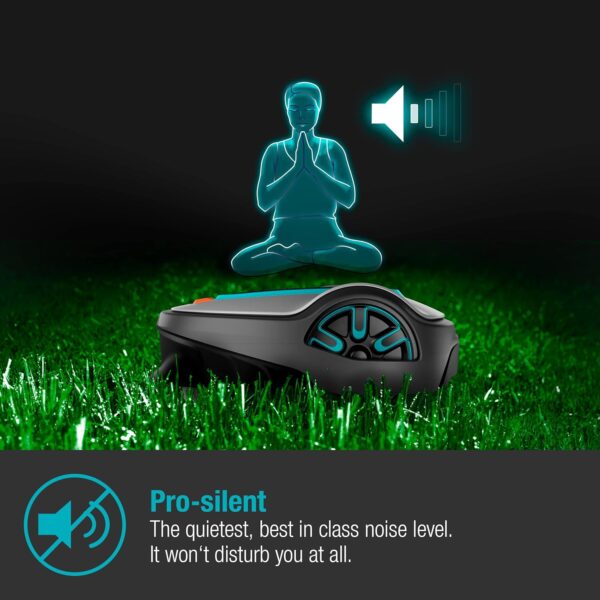 Gardena smart SILENO life 1000 m² robot lawnmower set: Innovative LONA AI technology, controlled via app, SensorControl, for slopes up to 35 per cent, incl. smart gateway, UK version (19702-68) - Image 5