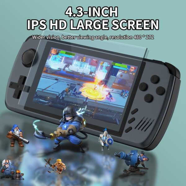 Open Source Handheld Game Console - 4.3 Inch IPS HD Retro Game Console with ATM7051 Quad Core ARM CORTEX-A9 CPU, Classic Video Games, Multi-Emulator Support, HD Output, and TF Card Expansion - Image 6