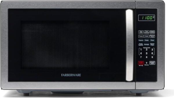 Farberware Classic FMO11AHTBKB 1.1 Cubic Foot 1000-Watt Microwave Oven, Stainless Steel - Image 2