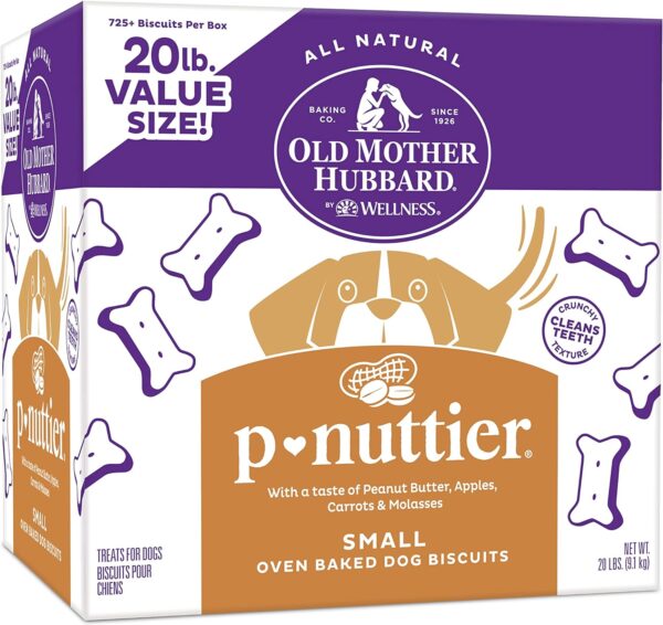 Old Mother Hubbard Classic P-Nuttier Biscuits Baked Dog Treats, Small, 20 Pound Box - Image 2