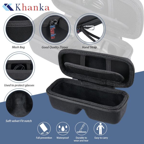 Khanka Hard Carrying Case Compatible with XREAL Air 2 Pro/Air 2 / Air AR Glasses,Protective Storage Cover for Smart Glasses Video Glasses（Case Only） - Image 6