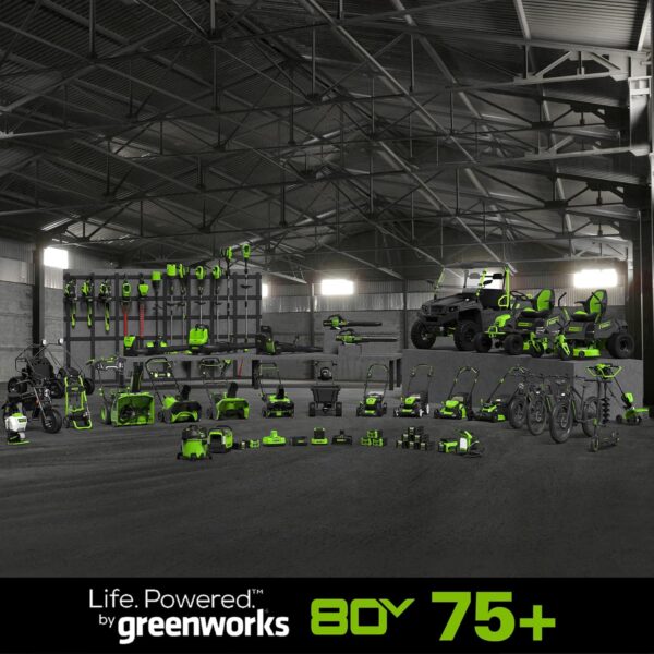 Greenworks Pro 80V (145 MPH / 580 CFM) Brushless Cordless Axial Blower, Tool Only BLB482 - Image 5