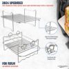 Exclusive Ninja AF400UK Accessories - Large Ninja Dual Air Fryer Accessories for Ninja Dual Air Fryer AF400UK 9.5L - Racks & Liners Uniquely Designed for Ninja Dual Air Fryer 9.5L AF400UK & AF451UK - Image 4