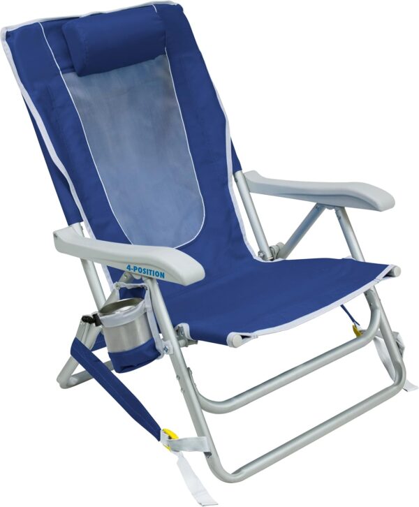 GCI Outdoor Waterside Reclining Portable Backpack Beach Chair - Image 2