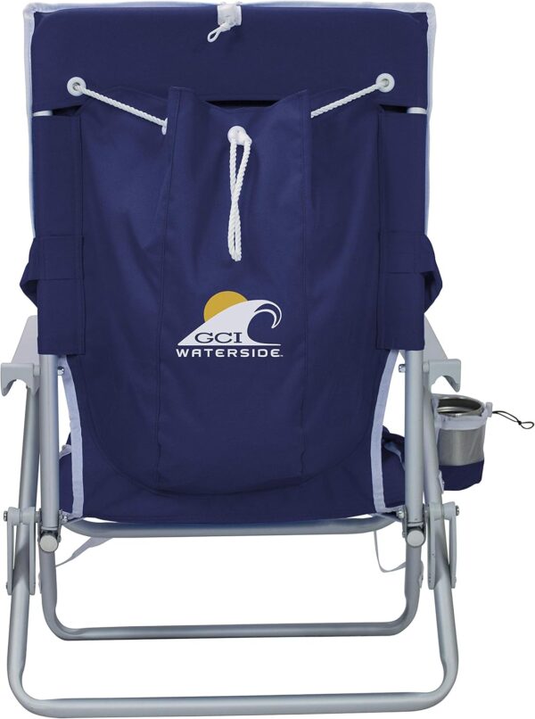 GCI Outdoor Waterside Reclining Portable Backpack Beach Chair - Image 3