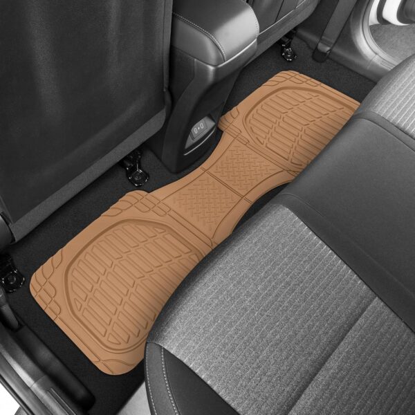 Motor Trend - MT-923-BG 923-BG Beige FlexTough Contour Liners-Deep Dish Heavy Duty Rubber Floor Mats for Car SUV Truck & Van-All Weather Protection, Trim to Fit (Tan Beige) - Image 10