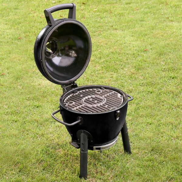 Char-Griller E6714 AKORN Jr. Kamado, Ash Portable Charcoal Grill - Image 3