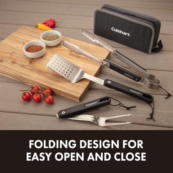 Cuisinart CGS-1000 4-Piece Folding Grill Tool Set - Image 4