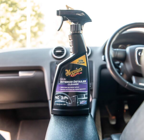 Meguiar's G13616EU Quik Interior Detailer Cleaner 473ml for a matt finish. Cleans all interior car surfaces - Image 3