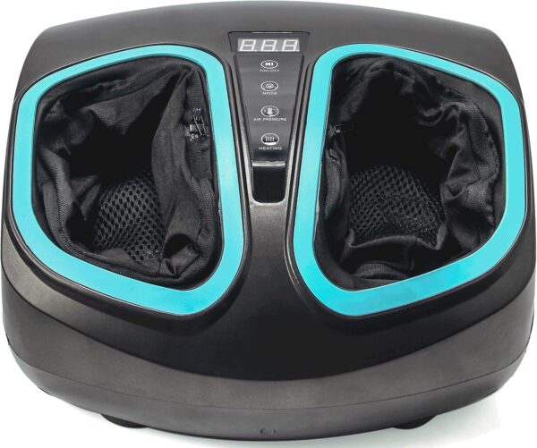 Shiatsu Foot Massager Machine with Heat - Electric Deep Kneading Heated Foot Massage Air Compression - Circulation, Legs, Plantar Fasciitis, Neuropathy Pain Therapy Spa Feet Massager - Image 10