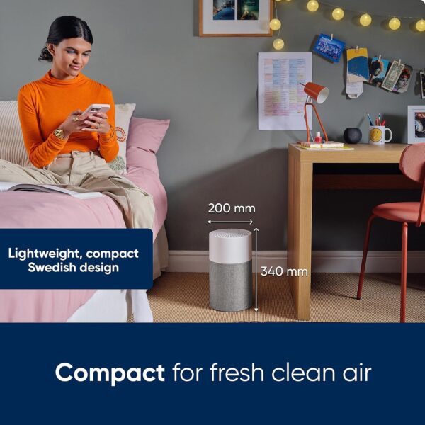 Blueair Blue Pure 511 Air Purifier With HEPASilent Combination Filter For Rooms Up To 38m² Removes 99.97% Particles Pollen, Dust, Mould, Bacteria, Viruses | Activated Carbon Reduces VOCs, Odours - Image 8