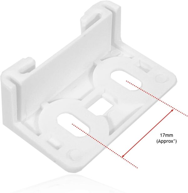 SPARES2GO Door Plastic Mounting Bracket Fixing Slide Kit compatible with Frigidaire Integrated Fridge Freezer/Refrigerator - Image 3