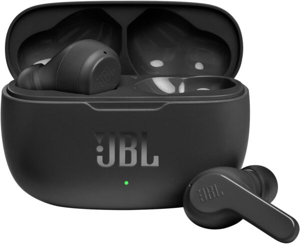 JBL Wave 200TWS Wireless In-Ear Headphones - Bluetooth headphones with JBL Deep Bass Sound and IPX2 water resistance, complete with charging case, in black - Image 2