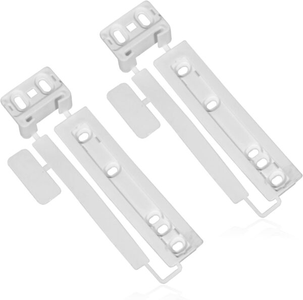 SPARES2GO Door Plastic Mounting Bracket Fixing Slide Kit compatible with Frigidaire Integrated Fridge Freezer/Refrigerator - Image 2