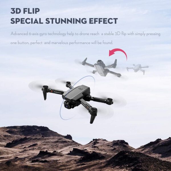 Drone with Camera 4K,Drone Dual Camera Track Flight Gravity Sensor Gesture Photo Video Altitude Hold Headless Mode RC Quadcopter for Adults Kid - Image 6