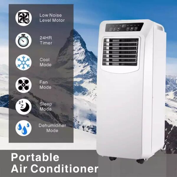 VELLOW Portable Air Conditioner, 4 in 1 Air Conditioner with Fan and Dehumidifier, Cools Up To 200 Square Feet, Air Conditioner with Remote Control for Offices, Dorms - Image 4