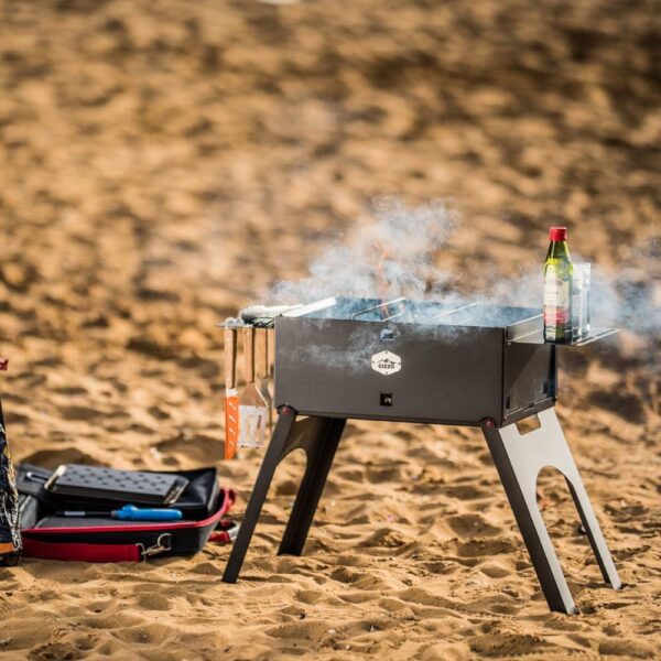 Gizzo Grill, Innovative Folding and Portable Grill - Easy to Setup up for Camping, Picnic, Anywhere You Go - Comes with all the Necessary Accessories for Barbecue - Image 8