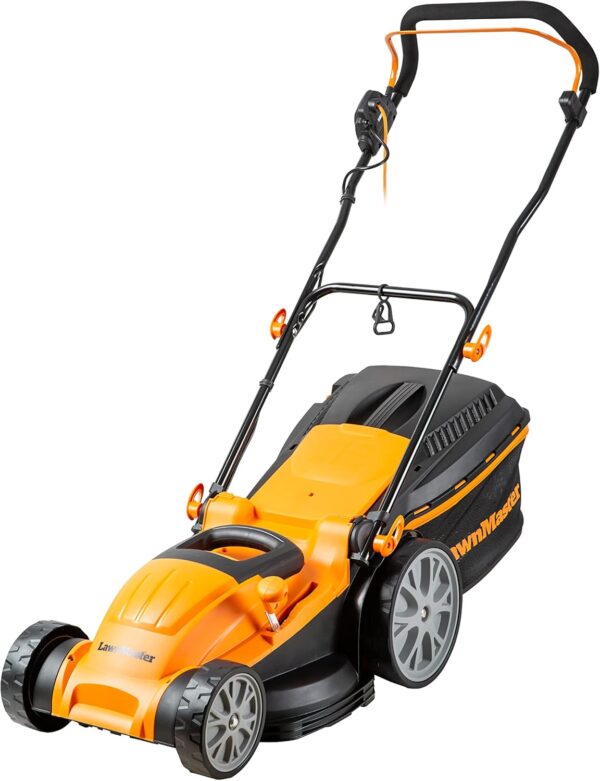 LawnMaster 1800W Electric Lawn Mower with 40cm cutting width, ideal for larger lawns, with rear roller and mulching function, 2 year guarantee - Image 2