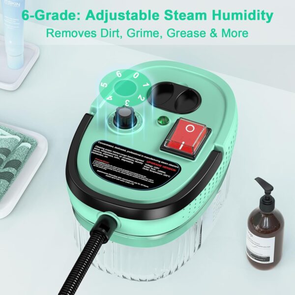 CAYAMA Steam Cleaner, 2500W High Pressure Steam Cleaner, 1200ml Portable Handheld Clean Steamers for Home use, High-Temperature Steamer Cleaner for Cleaning Car, Kitchen, Bathroom, Grout and Tile - Image 5