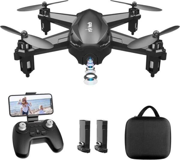 Drone with Camera 1080P HD FPV Live Video Drone with Carrying Case Altitude Hold Headless Mode 3D Flips RC Quadcopter for Beginners with 2 Batteries 20 Mins Flight Time Drones for Beginner Great Gift - Image 2