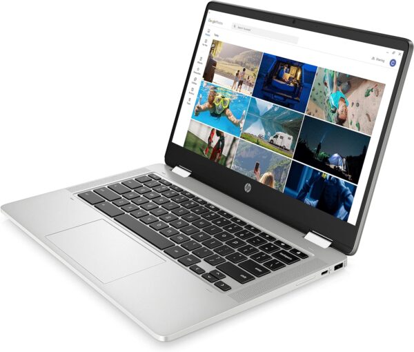 HP Chromebook x360 14a-ca0009na | Intel® Celeron® N4020 Processor | 4GB RAM | 64GB eMMC | 14 inch FHD 16:9 IPS Touchscreen display | Google Chrome OS | Mineral Silver - Image 12