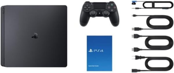 Sony Playstation 4 Slim Console 500GB Jet Black PS4 - Image 14