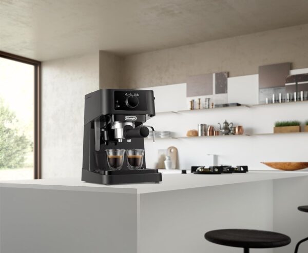 De'Longhi Stilosa EC230.BK, Traditional Barista Pump Espresso Machine, Espresso and Cappuccino, 2 cups, Black - Image 6