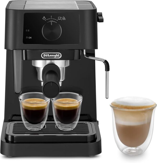 De'Longhi Stilosa EC230.BK, Traditional Barista Pump Espresso Machine, Espresso and Cappuccino, 2 cups, Black - Image 4