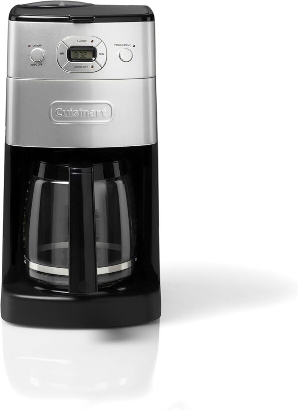 Cuisinart Grind and Brew Automatic | Bean to Cup Filter Coffee Maker | Glass Carafe | DGB625BCU, Silver - Image 2