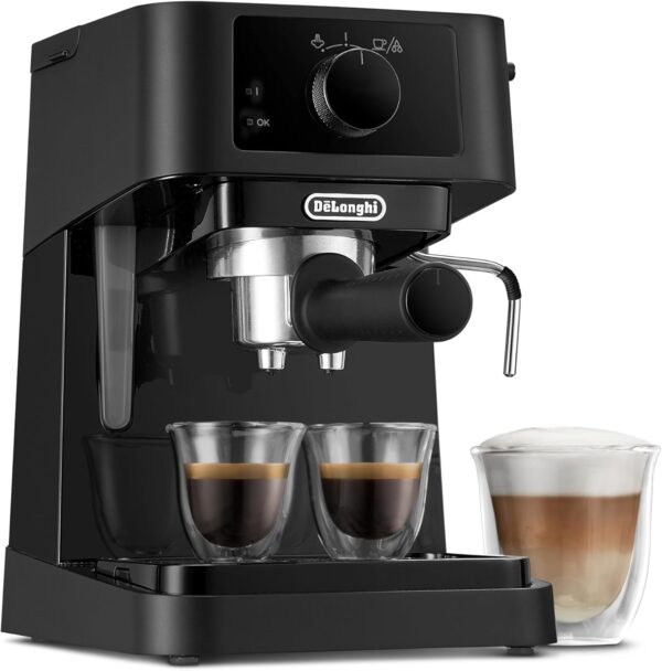 De'Longhi Stilosa EC230.BK, Traditional Barista Pump Espresso Machine, Espresso and Cappuccino, 2 cups, Black - Image 7