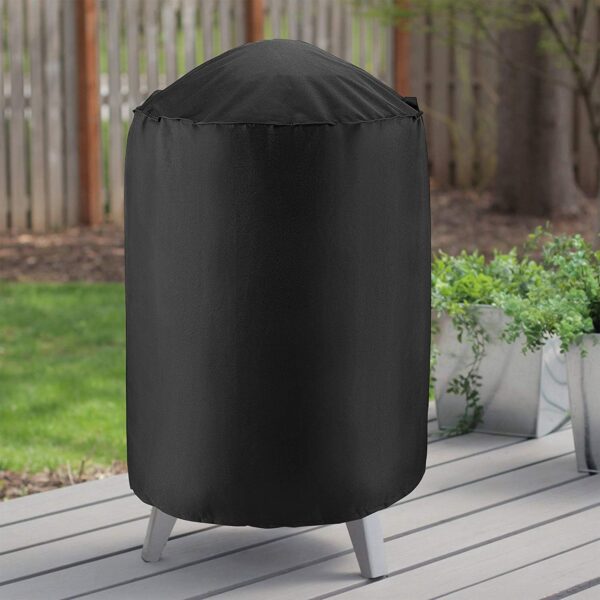 Unicook Smoker Cover 30 Inch, Heavy Duty Waterproof Charcoal Kettle Grill Cover, Fade Resistant Barrel Cover, Fits Weber Char-Griller Akorn Kamado and More Grills, Round Smoker Cover 30"Dia x 36"H - Image 10