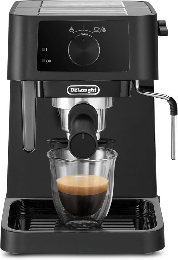 De'Longhi Stilosa EC230.BK, Traditional Barista Pump Espresso Machine, Espresso and Cappuccino, 2 cups, Black - Image 2