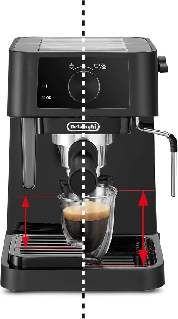 De'Longhi Stilosa EC230.BK, Traditional Barista Pump Espresso Machine, Espresso and Cappuccino, 2 cups, Black - Image 3