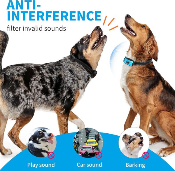 PET4PET Dog Barking Collar with 6 Adjustable Sensitivity Levels For Small Medium Large Dogs, Anti Barking Dog Training Collar Humane Beep Vibration, Anti Barking Device, Waterproof - Image 4