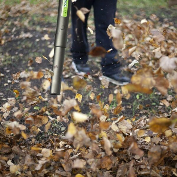 MYLEK Cordless Leaf Blower 20V Li-ion 4000mAh Battery & Fast Charger - Two Speed - Battery Indicator LED - Lightweight Handheld For Garden Leaves, Wood Chips, Debris, Grass Cuttings - Image 10