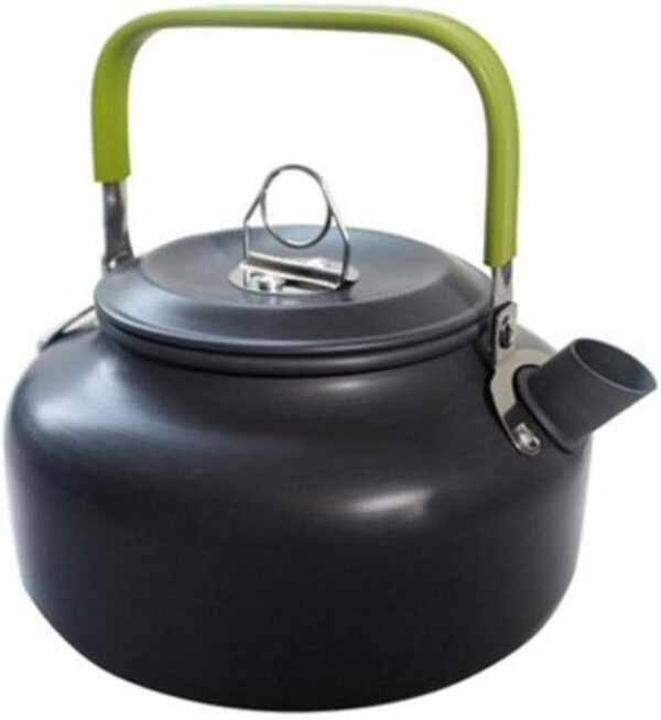 JZK Camp Cookware 2-3 People Set, Pan Pot Teapot Lightweight Outdoor Portable Camping Cooker Set for Trekking Hiking BBQ Picnic Campfire - Image 5