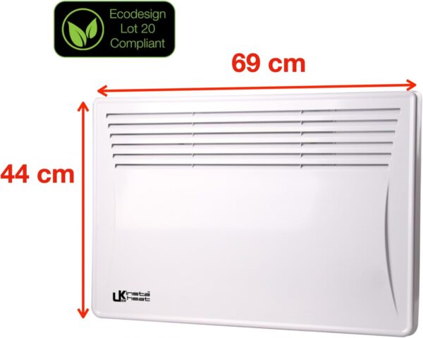 UKEW Electric Panel Radiator Heater - Slimline Wall Mounted & Free Standing Plug In Low Energy Heaters With Timer - Eco Warm Energy Efficient Technology & And Overheating Protection (OUTPUT=2 KW) - Image 6