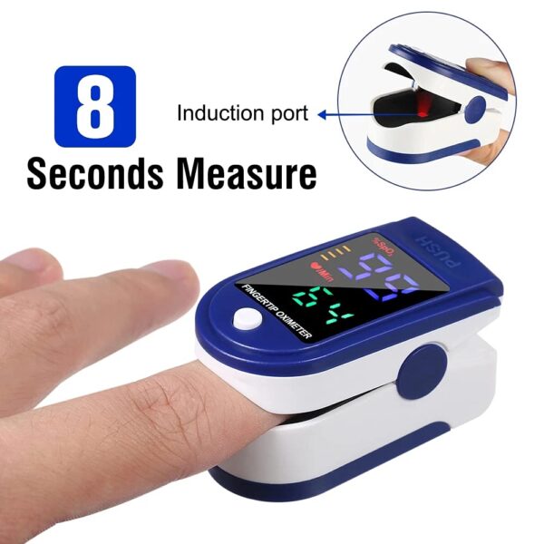 Professional finger Pulse Oximeter, handheld finger heart rate monitor, color display and pulse rate (PR) and oxygen saturation (SpO2) readings - Image 6