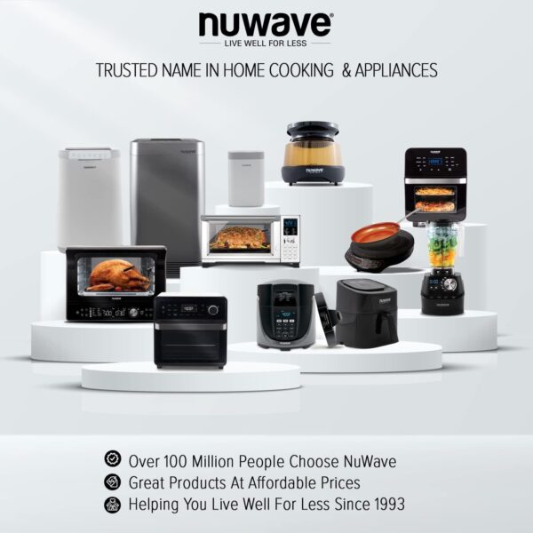 NUWAVE Rotisserie Basket For The 14qt & 15.5qt Brio Digital Air Fryer, 38205, Chrome Coated - Image 6