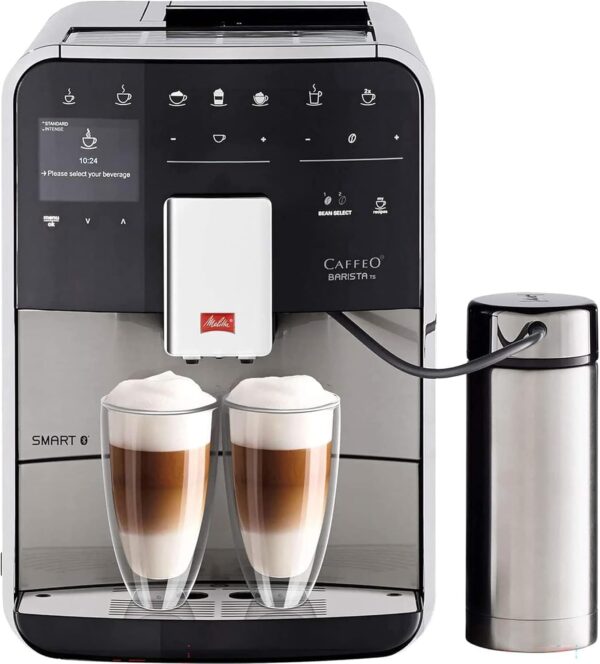 Melitta Bean to Cup Coffee Machine, Barista TS SMART Model F86/0-100, Bluetooth connectivity, Melitta Connect App, Whisper Grinder (Quiet Mark), Stainless Steel - Image 2