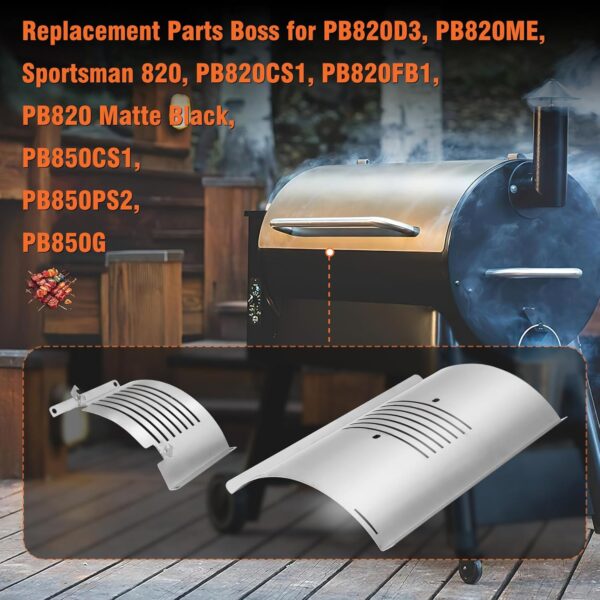 Flame Broiler Slide Cover and Bottom Kit Compatible with Pit Boss Pro 850 Series Pellet Grills - Image 7