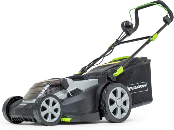 Murray 18V Lithium-Ion Cordless Lawn Mower IQ18WM37, Including 2x 2.5Ah Battery and Dual Charger, Yellow, Grey, Black, 37 cm - Image 3