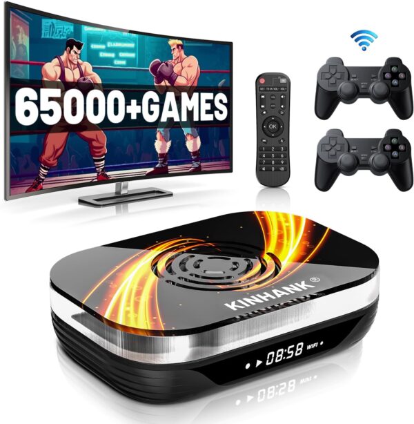 HiAvenire Super Console X3 Plus Retro Game Console with 65000+Games,EmuELEC 4.6/Android 9.0/Video and Audio System,2.4G+5G,Video Game Console Compatible with 40+Emulators - Image 2