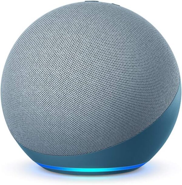 Echo (4th generation) | Premium sound Wi-Fi and Bluetooth smart speaker with Dolby, smart home hub and Alexa | Twilight Blue - Image 3