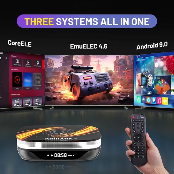 HiAvenire Super Console X3 Plus Retro Game Console with 65000+Games,EmuELEC 4.6/Android 9.0/Video and Audio System,2.4G+5G,Video Game Console Compatible with 40+Emulators - Image 4