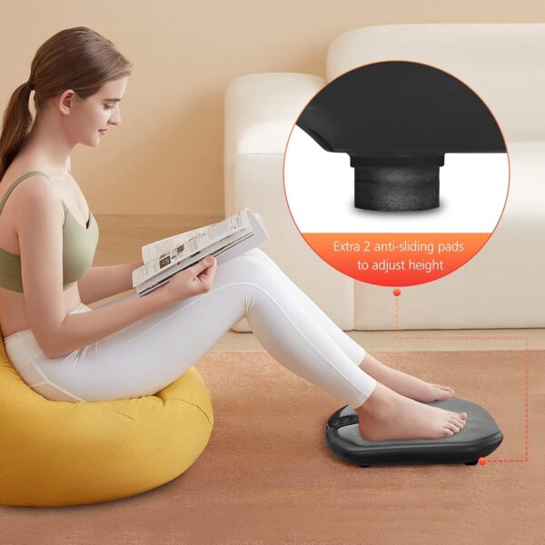 COMFIER Shiatsu Foot Massager Machine,Kneading Foot Massager with Heat, Heated Foot Warmer, Feet Massager for Pain Relief, Plantar Fasciitis, Fit All Foot Size, Black - Image 8