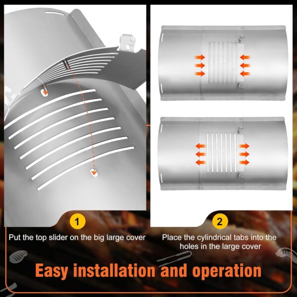 Flame Broiler Slide Cover and Bottom Kit Compatible with Pit Boss Pro 850 Series Pellet Grills - Image 4